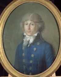Louis de Saint-Just (1767-94) (pastel na papierze)